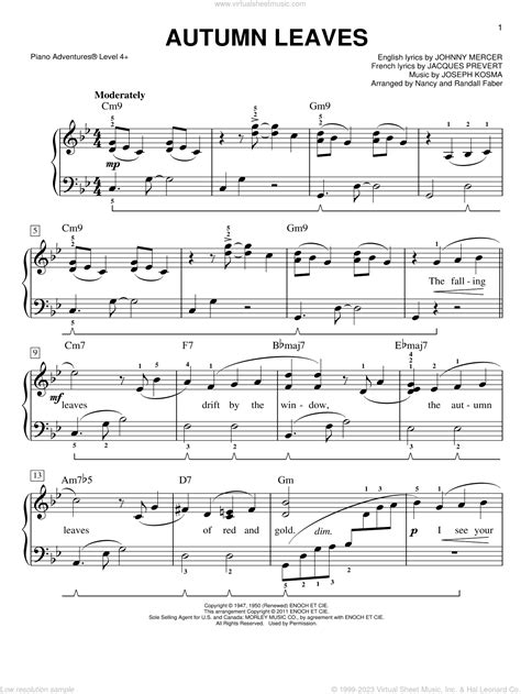 autumn leave piano|autumn leaves piano sheet pdf.